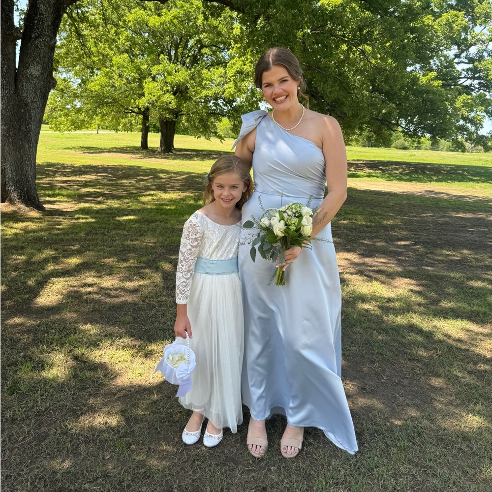 Mori Lee Bridesmaid Dress - Satin One Shoulder A Line Bridesmaid Dress - 10
